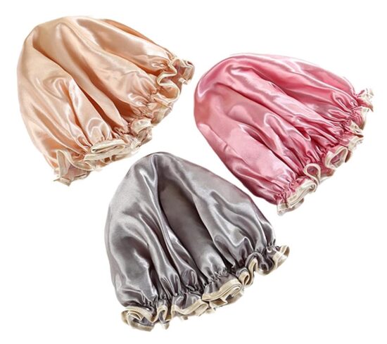 3 шт. плотных шапочек для плавания, шапочки для душа, многоразовые